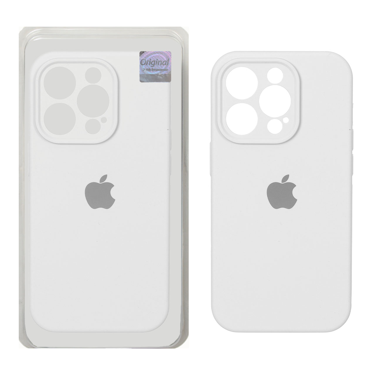 قاب سیلیکونی پاک کنی اورجینال Master Quality مدل Apple iPhone 14 Pro - سفید (پک دار)