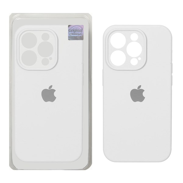 قاب سیلیکونی پاک کنی اورجینال Master Quality مدل Apple iPhone 14 Pro - سفید (پک دار)