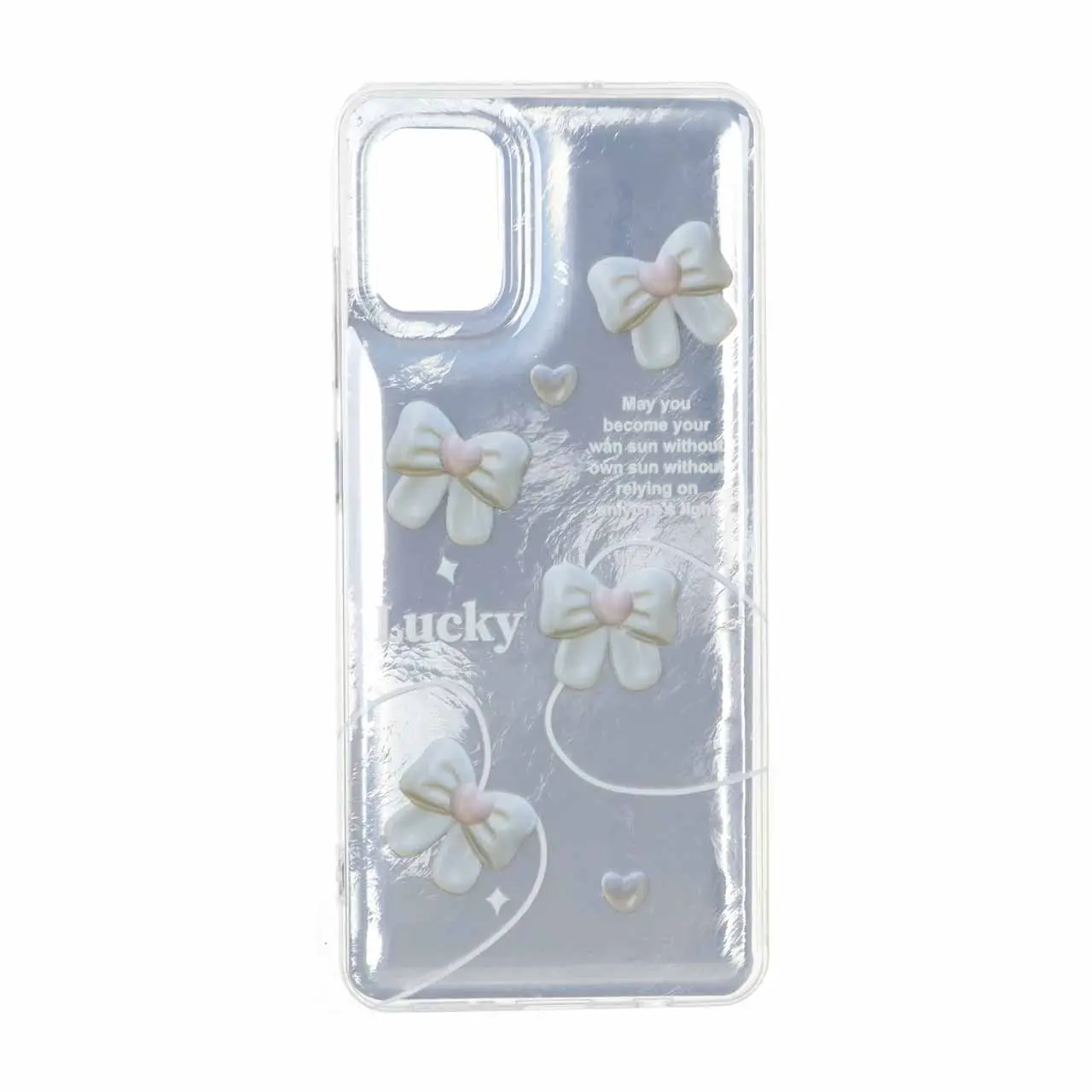 قاب اطلسی دور ژله ای طرح دار Samsung Galaxy A51 / M40s - کد 2059