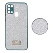 قاب اکلیلی پاپ سوکت دار دور رنگی Samsung Galaxy M31 - سبز تیره