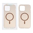 قاب اورجینال کریستالی MagSafe شفاف Creative مدل Apple iPhone 14 Pro Max - صحرایی (پک دار)