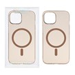قاب اورجینال کریستالی MagSafe شفاف Creative مدل Apple iPhone 15 / iPhone 14 / iPhone 13 - صحرایی (پک دار)