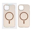قاب اورجینال کریستالی MagSafe شفاف Creative مدل Apple iPhone 13 / iPhone 14 - صحرایی (پک دار)