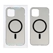 قاب اورجینال کریستالی MagSafe شفاف Creative مدل Apple iPhone 12 Pro Max - مشکی (پک دار)