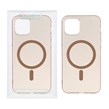 قاب اورجینال کریستالی MagSafe شفاف Creative مدل Apple iPhone 12 Pro / iPhone 12 - صحرایی (پک دار)