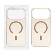 قاب اورجینال کریستالی MagSafe شفاف Creative مدل Apple iPhone 17 Pro Max - صحرایی (پک دار)