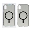 قاب اورجینال کریستالی MagSafe شفاف Creative مدل Apple iPhone X / iPhone XS - مشکی (پک دار)