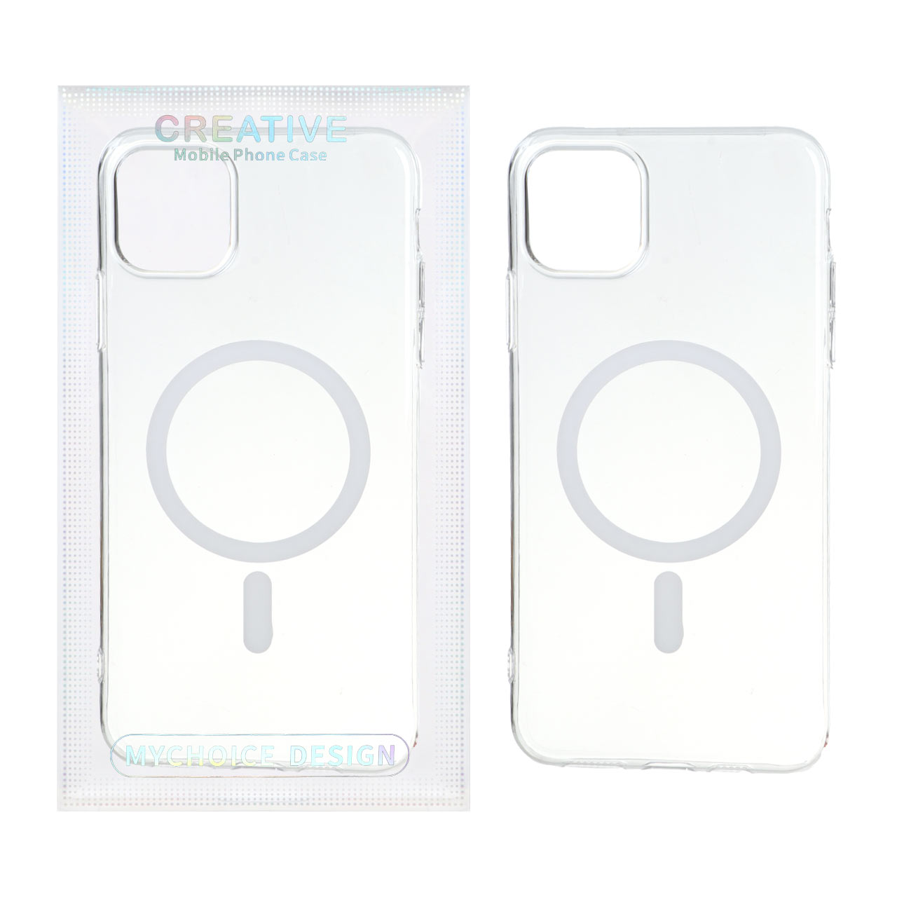 قاب اورجینال کریستالی MagSafe شفاف Creative مدل Apple iPhone 11 Pro - سفید (پک دار)