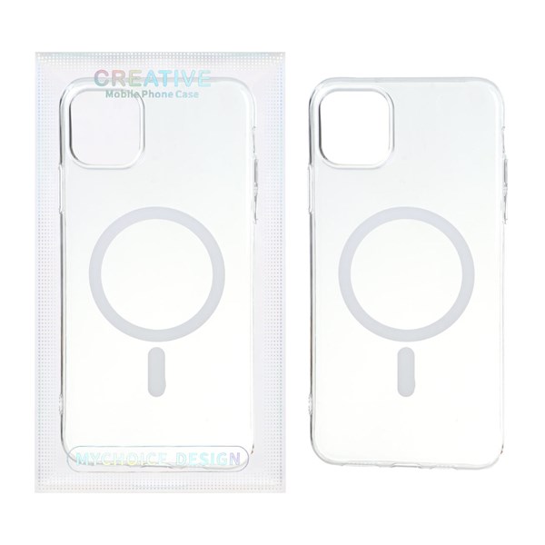 قاب اورجینال کریستالی MagSafe شفاف Creative مدل Apple iPhone 11 Pro - سفید (پک دار)