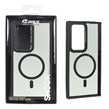 قاب Pro Camera لنز آلومینیومی دودی MagSafe دور هاشور Samsung Galaxy S24 Ultra - مشکی (پک دار) - MPS
