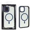 قاب Pro Camera لنز آلومینیومی دودی MagSafe دور هاشور Apple iPhone 11 - آبی (پک دار) - MPS