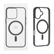 قاب شفاف دور رنگی Apple iPhone 17 با قابلیت شارژ MagSafe - مشکی (پک دار) - MPS