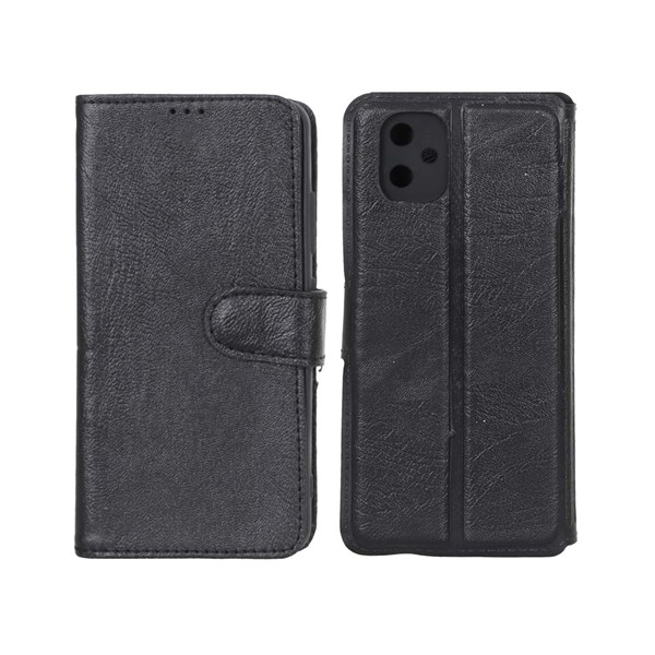 کیف موبایل چرمی مگنتی محافظ لنزدار Samsung Galaxy A05 / M05 / F05 - مشکی کد 1