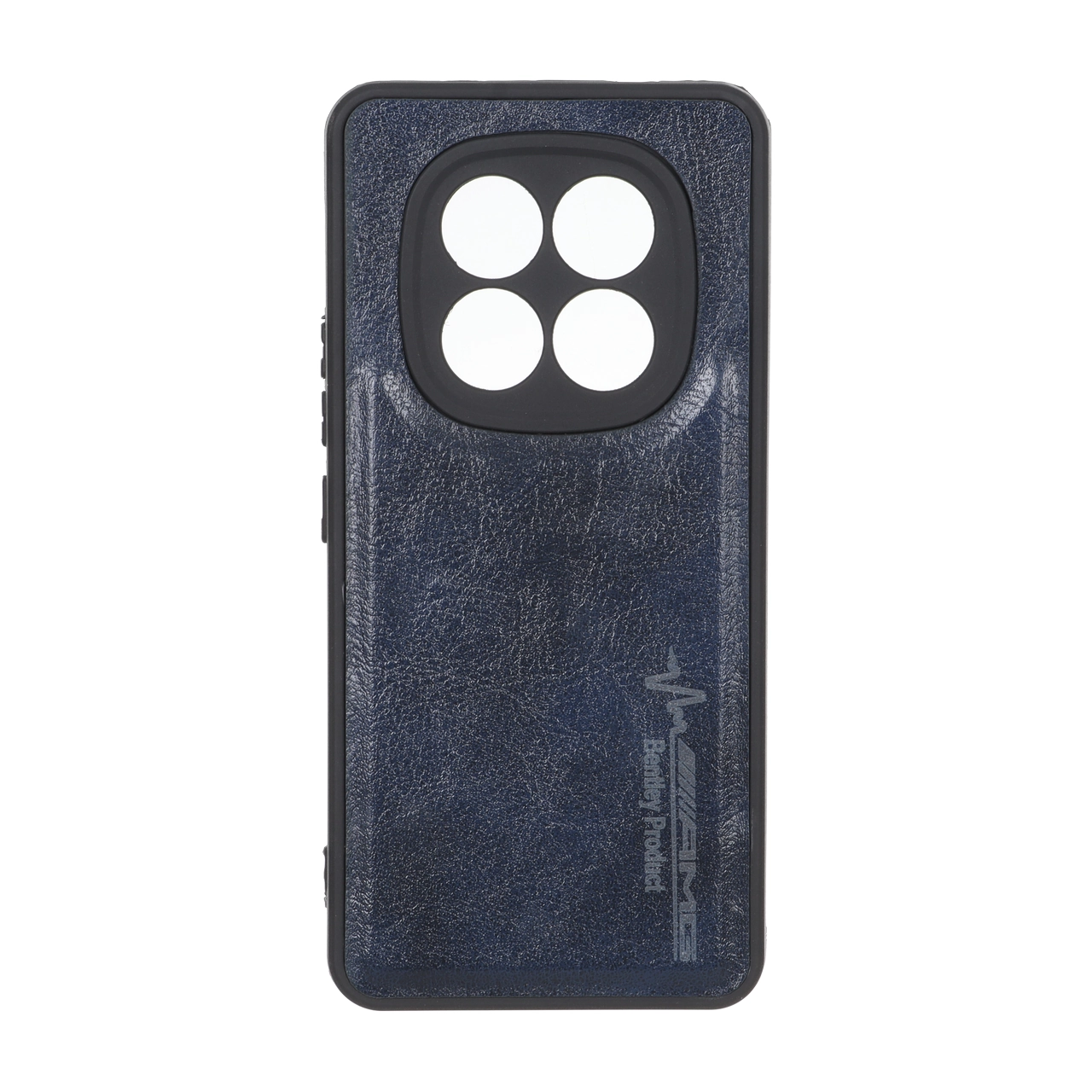 قاب طرح چرم AMG محافظ لنزدار Xiaomi Redmi Note 15 Pro 4G - سرمه ای