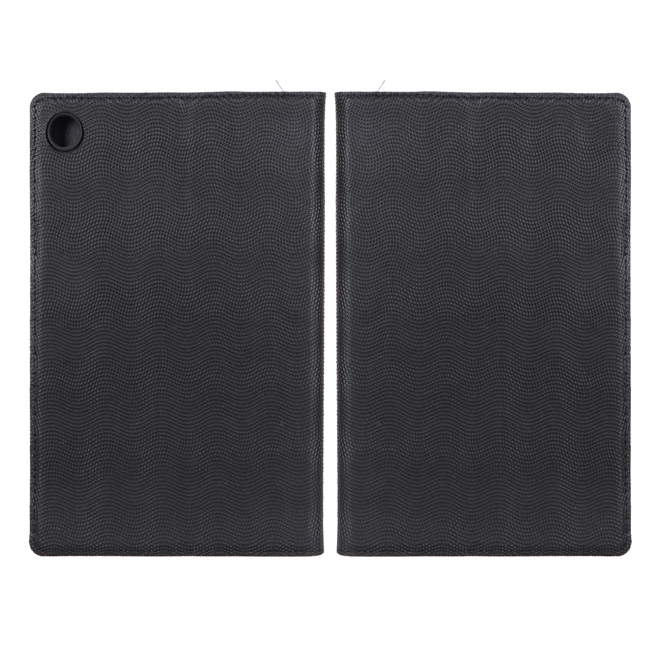 کیف تبلت چرمی موج دار Samsung Galaxy Tab A8 10.5 / X200 / X205 - مشکی
