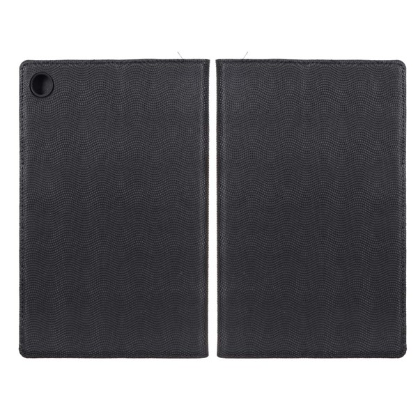 کیف تبلت چرمی موج دار Samsung Galaxy Tab A8 10.5 / X200 / X205 - مشکی