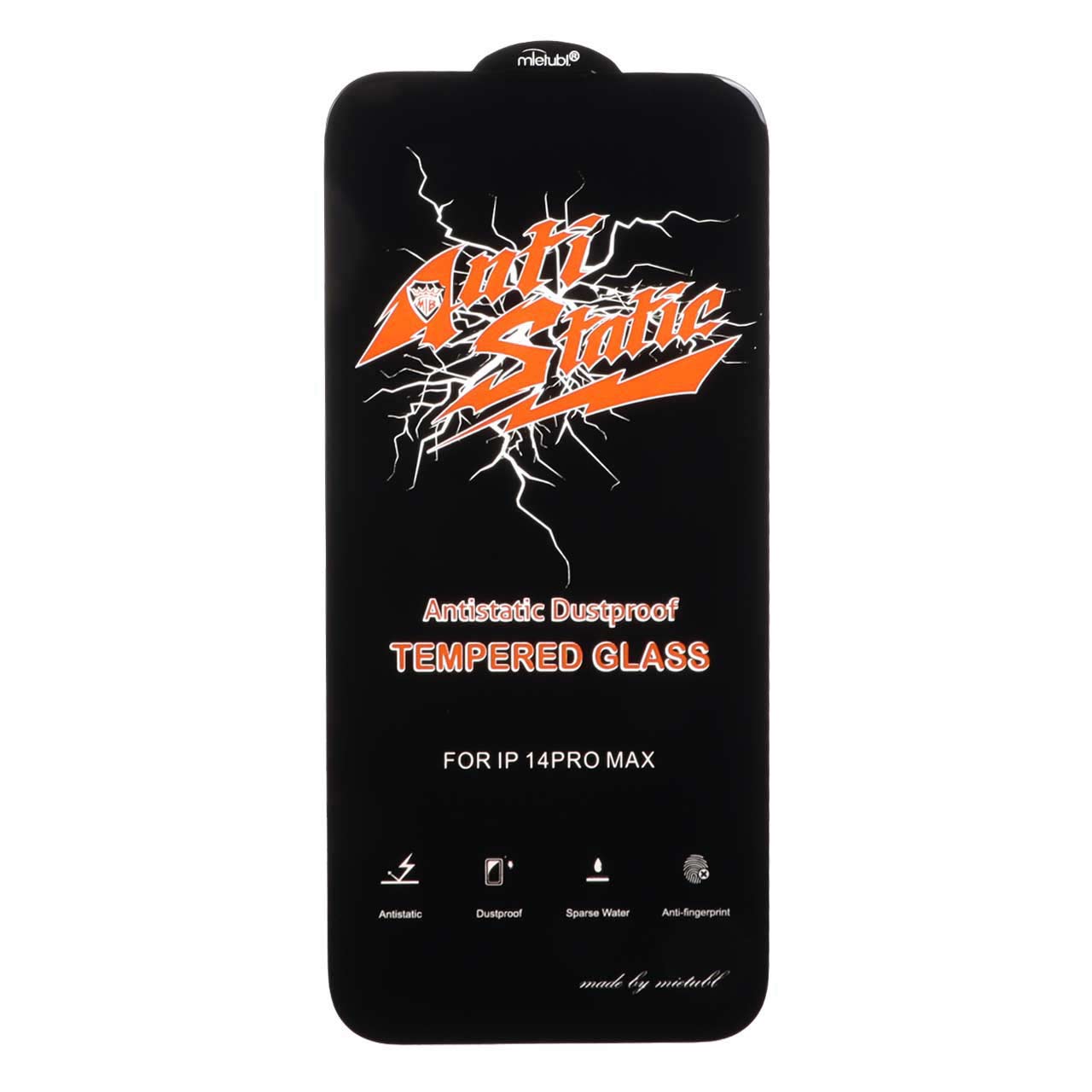 محافظ صفحه نمایش شیشه ای Full Cover Anti Static Mietubl مدل ORG - Apple iPhone 14 Pro Max