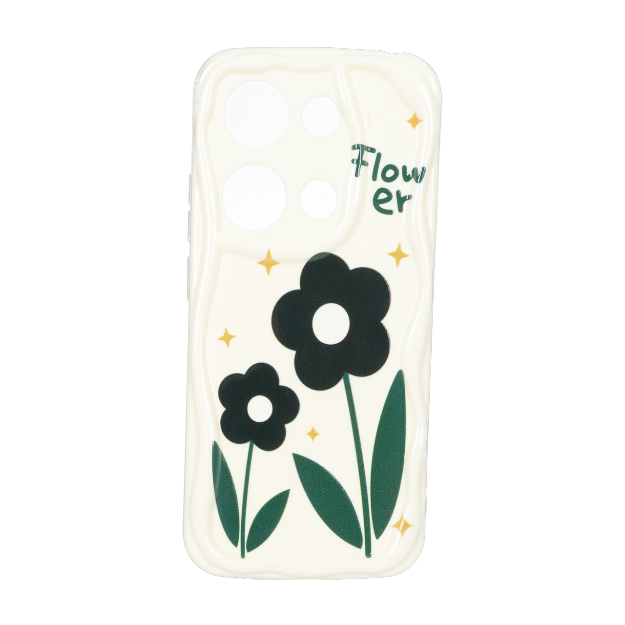 قاب کنگره ای ژله ای طرح دار محافظ لنزدار Xiaomi Redmi Note 14S / Note 13 Pro 4G / Poco M6 Pro 4G - کد 15