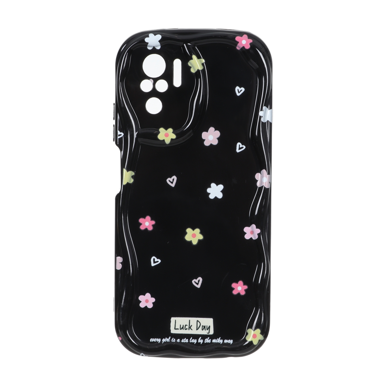 قاب کنگره ای ژله ای طرح دار محافظ لنزدار Xiaomi Redmi Note 10 4G / Redmi Note 10S / Poco M5S - کد 47