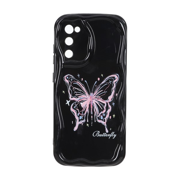 قاب کنگره ای ژله ای طرح دار محافظ لنزدار Samsung Galaxy S20 FE - کد 77