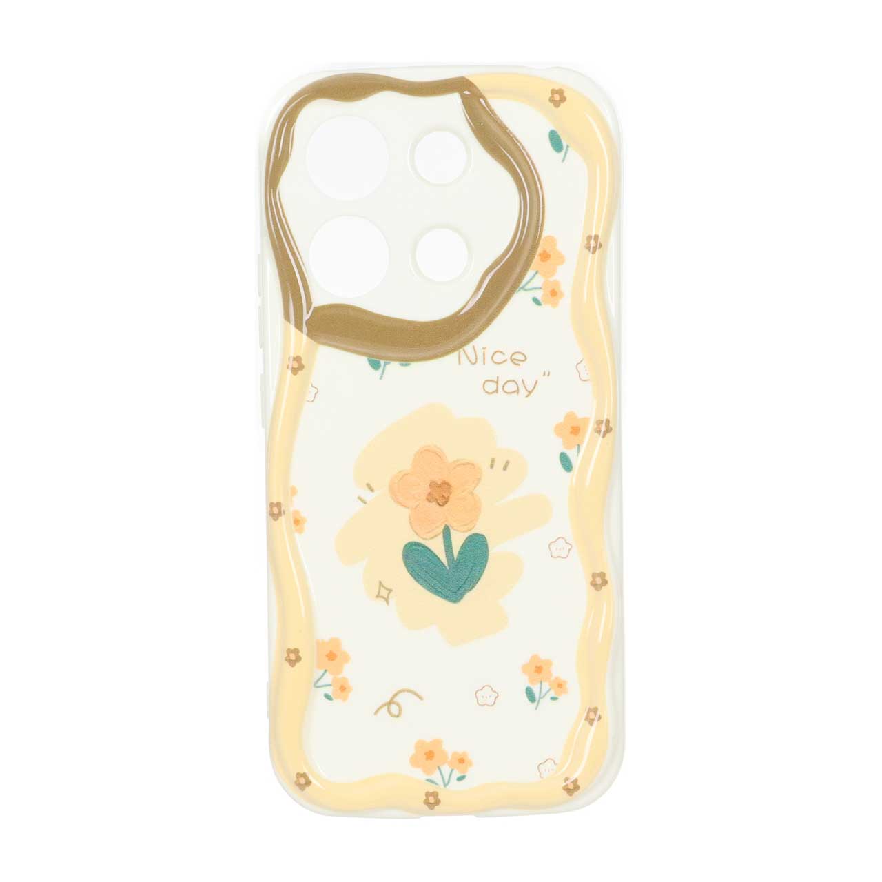 قاب کنگره ای ژله ای طرح دار محافظ لنزدار Xiaomi Redmi Note 13 4G - کد 159