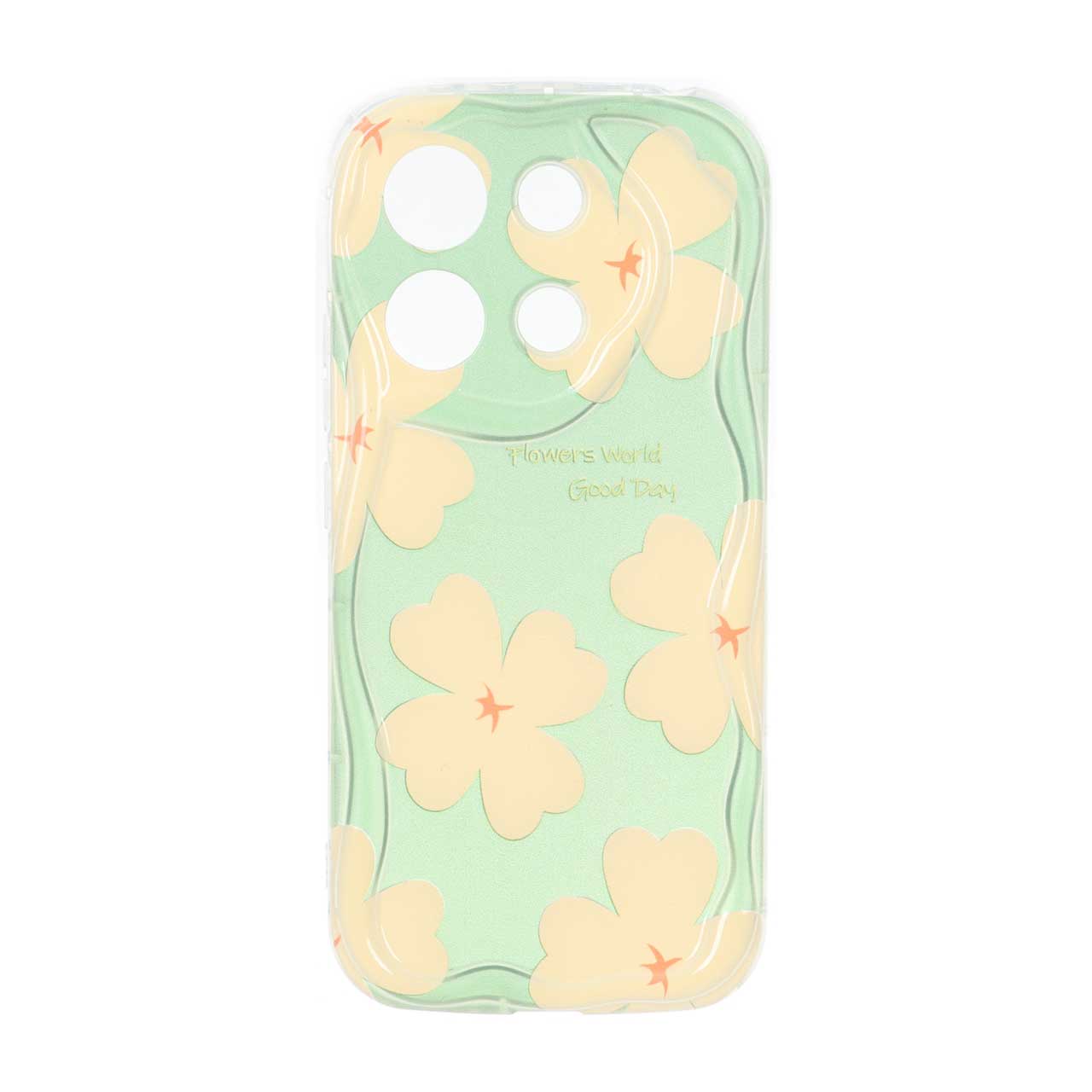 قاب کنگره ای ژله ای طرح دار محافظ لنزدار Xiaomi Redmi Note 13 4G - کد 160