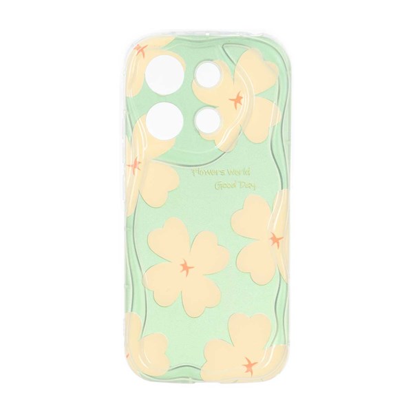 قاب کنگره ای ژله ای طرح دار محافظ لنزدار Xiaomi Redmi Note 13 4G - کد 160