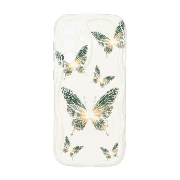 قاب کنگره ای ژله ای طرح دار محافظ لنزدار Samsung Galaxy A56 / A36 - کد 178
