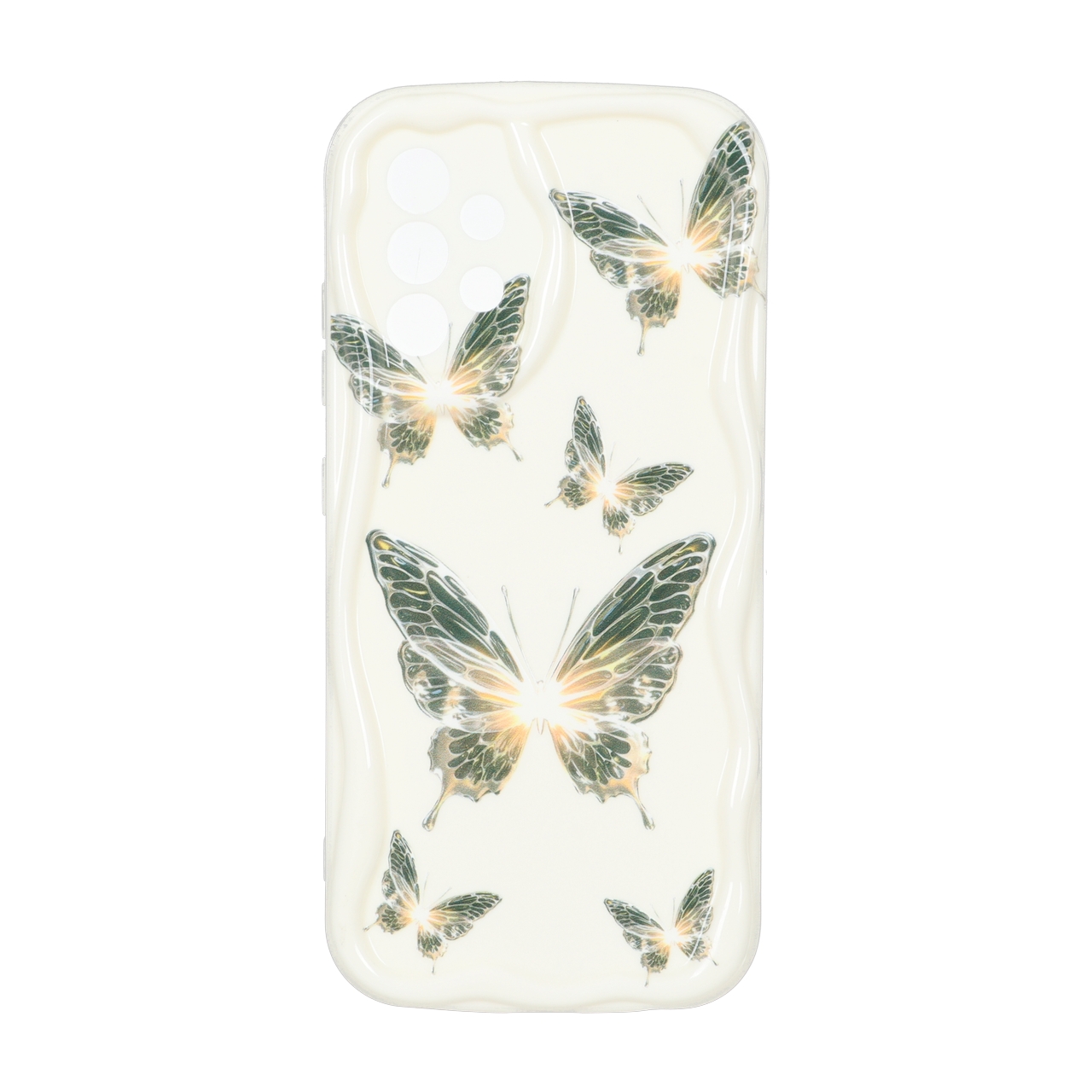 قاب کنگره ای ژله ای طرح دار محافظ لنزدار Samsung Galaxy A52 / A52s - کد 184
