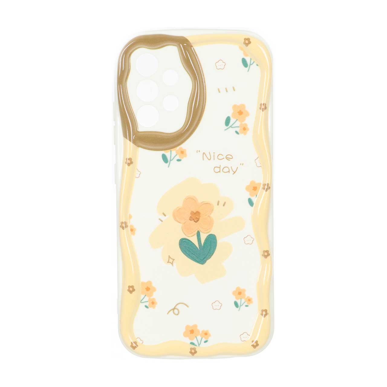 قاب کنگره ای ژله ای طرح دار محافظ لنزدار Samsung Galaxy A52 / A52s - کد 187