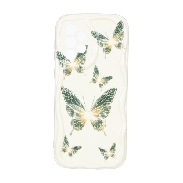 قاب کنگره ای ژله ای طرح دار محافظ لنزدار Samsung Galaxy A73 - کد 201