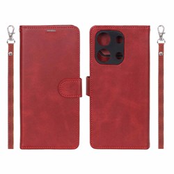 کیف موبایل مگنتی درجه یک MNC مدل Xiaomi Redmi Note 13 4G - قرمز