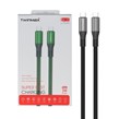 کابل شارژ فست TwinMax Type-C To Type-C مدل M-15 65W - نقره ای
