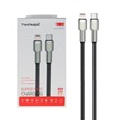 کابل شارژ فست TwinMax Type-C to Lightning مدل M-24 27W - مشکی نقره ای