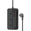چندراهی برق 3 خانه TwinMax مدل MX-61 - مشکی