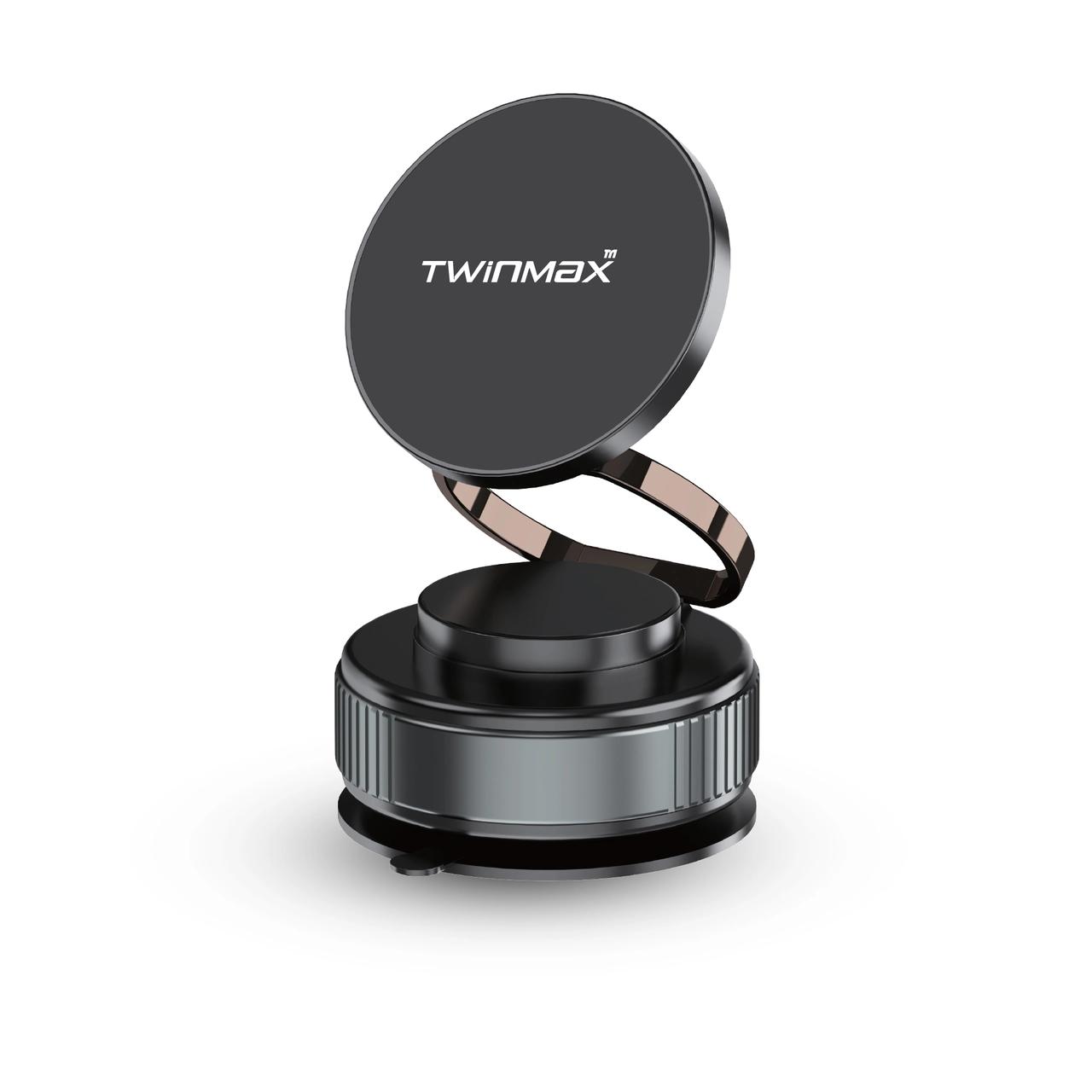 هولدر گوشی موبایل وکیومی مگنتی TwinMax مدل M-H11 - مشکی - MMX