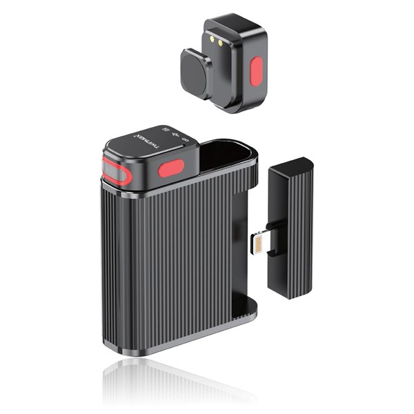 میکروفون بی سیم TwinMax Type-C / Lightning مدل MQ-1 - مشکی