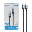 کابل شارژ فست Pro team Type-C to Type-C مدل Pro-100 60W - خاکستری - MMX