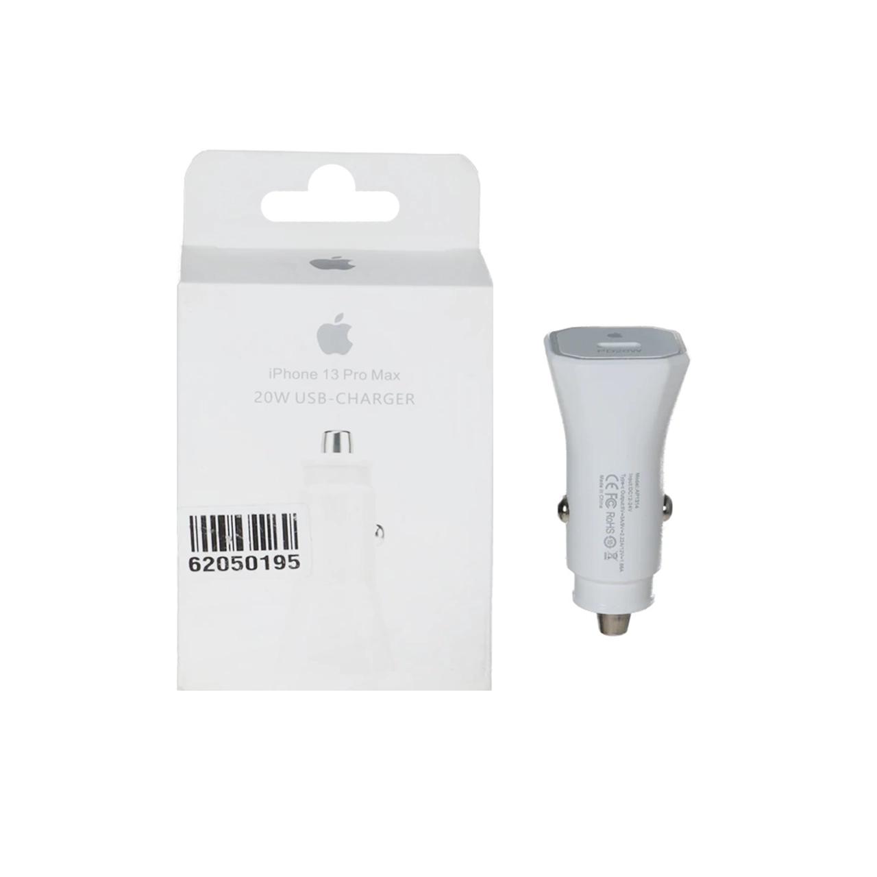 شارژر فندکی PD و فست تک پورت Apple مدل AP1314 20W - سفید - ASP (گارانتی شش ماهه آروین)