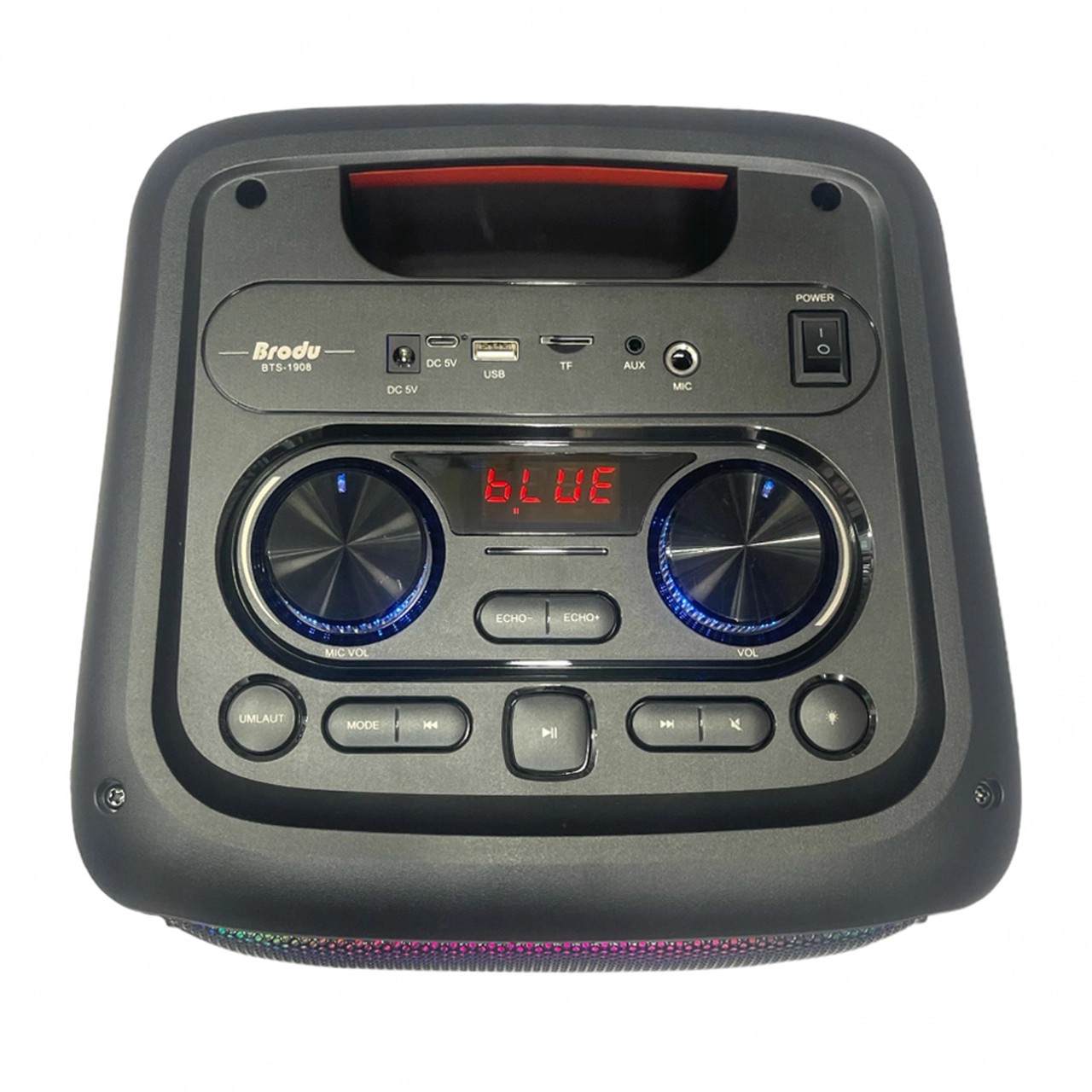 اسپیکر 80W بی سیم Brodu مدل BTS-1908 - مشکی (کارکرده)