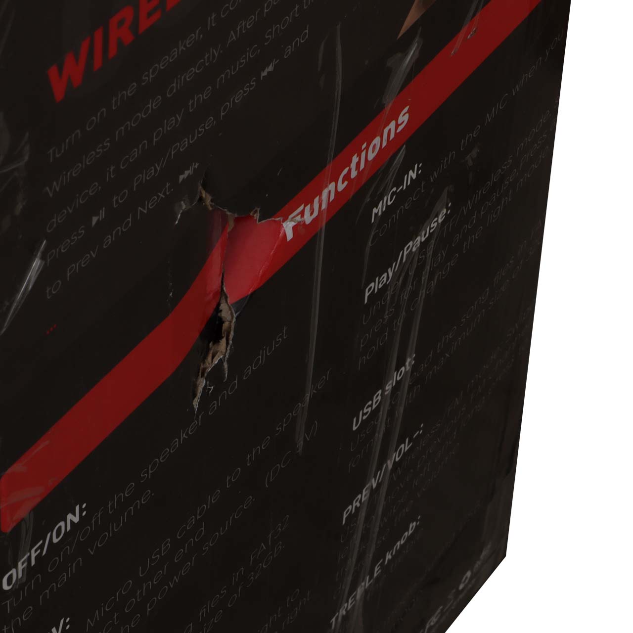 اسپیکر 45W بی سیم BIG SOUND مدل KTS-1762 - مشکی (کارکرده)