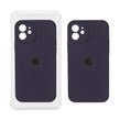 قاب سیلیکونی پاک کنی محافظ لنزدار اورجینال Apple iPhone 12 - بادمجانی (پک دار)