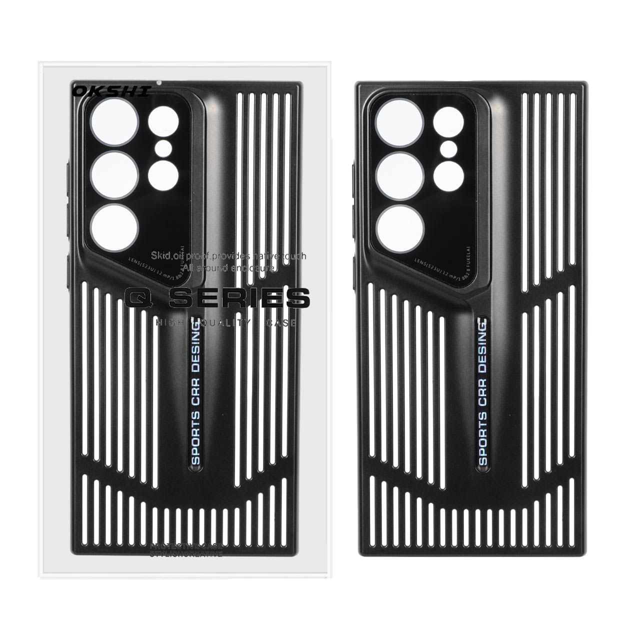 قاب Sports CRR Design مدل Samsung Galaxy S23 Ultra - مشکی (پک دار)