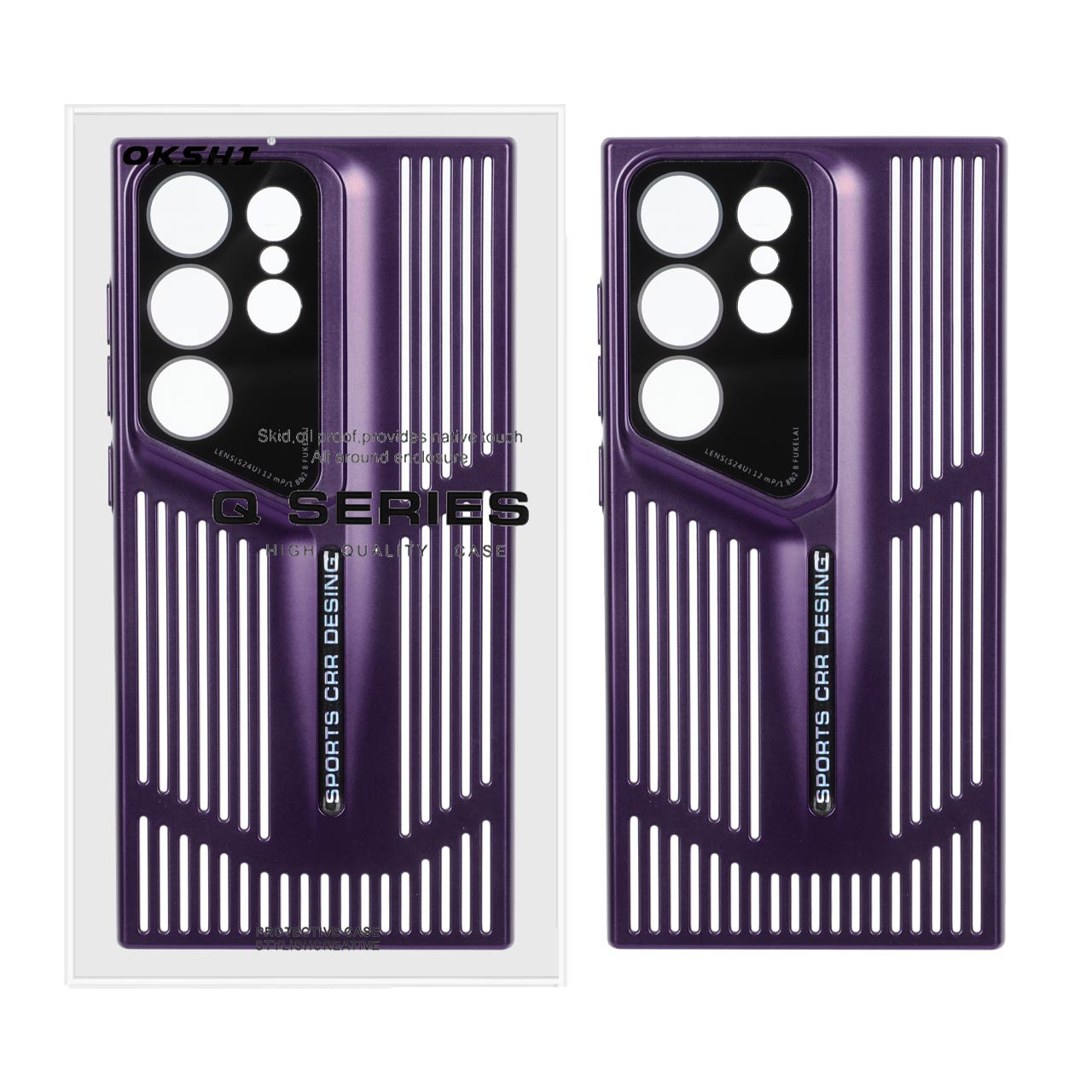 قاب Sports CRR Design مدل Samsung Galaxy S24 Ultra - بنفش (پک دار)