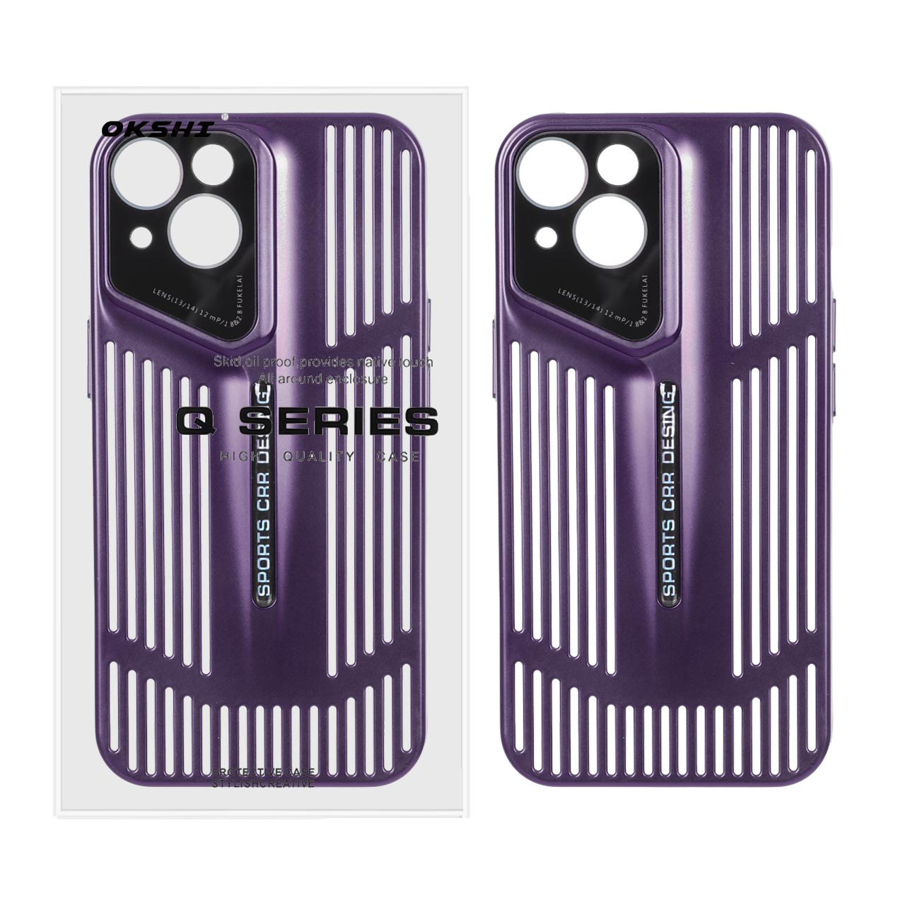 قاب Sports CRR Design مدل Apple iPhone 13 / iPhone 14 - بنفش (پک دار)