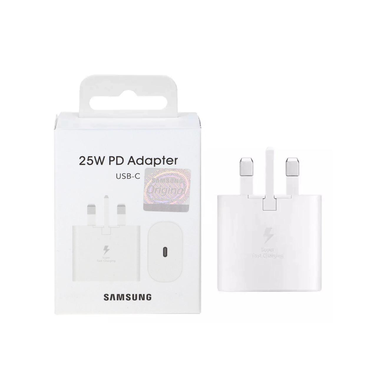 شارژر دیواری سه پین PD و فست تک پورت Samsung مدل EP-TA800 25W - سفید - MMX (اصل چین)
