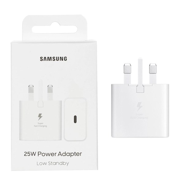 شارژر دیواری سه پین PD و فست تک پورت Samsung مدل EP-T2510 25W - سفید - MMX (اصل چین)