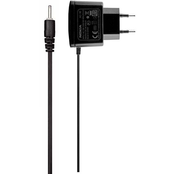 شارژر سوزنی Nokia مدل AC-3E 5V - مشکی - MMX (اصل چین)