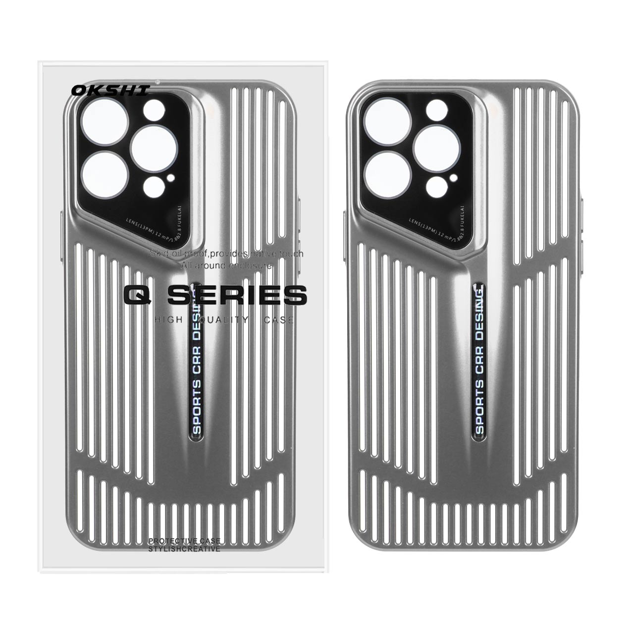 قاب Sports CRR Design مدل Apple iPhone 13 Pro Max - نقره ای (پک دار)