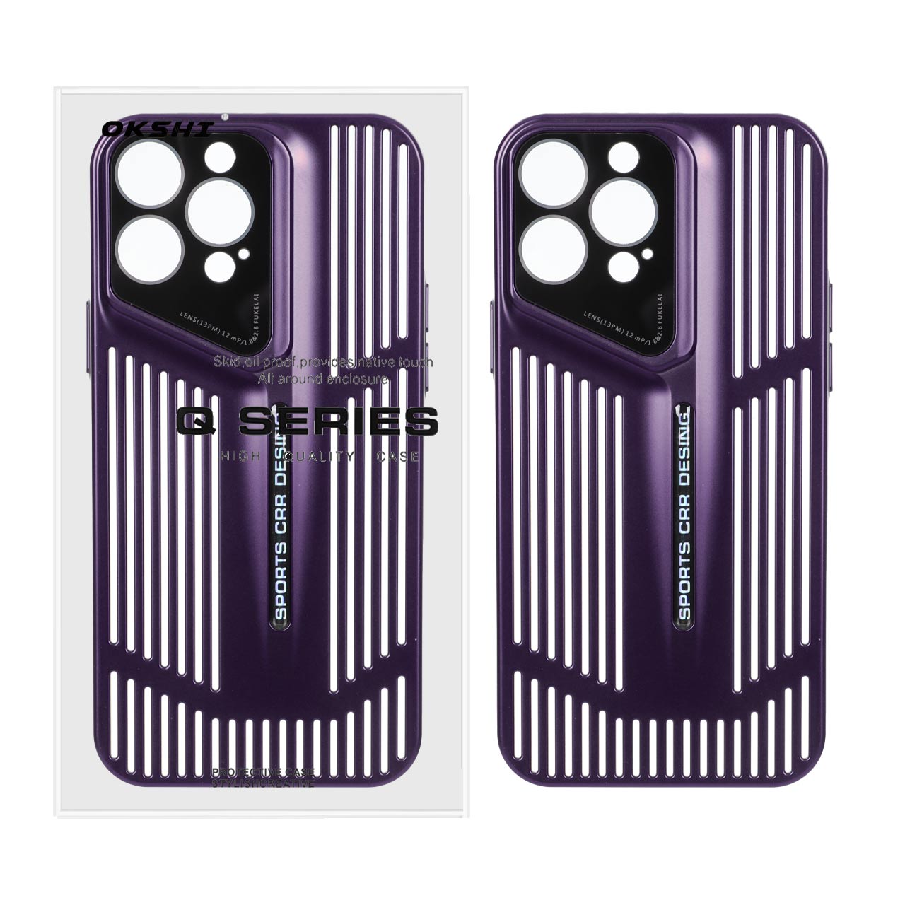 قاب Sports CRR Design مدل Apple iPhone 13 Pro Max - بنفش (پک دار)